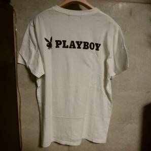 【HYSTERIC GLAMOUR ヒステリックグラマー×PLAYBOY プレイボーイ】TシャツL 日本製 限定コラボモデル ガールプリント入り 人気アイテムの画像3