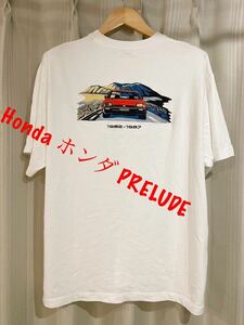 別注Honda ホンダ PRELUDE TEE プレリュードプリント 刺繍　ポケt Tシャツ M 旧車 レーシング　FREAK’S STORE フリークスストア