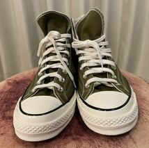 美品 converse コンバース Chuck Taylor チャックテイラー ct70 29cm ハイカット オールスター CT70 Dark Moss オリーブ_画像3