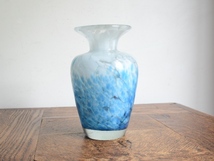 アンティーク花器 オブジェ ヴィンテージ デザイン ミルクガラス器 フラワーベース 花瓶 一輪挿し(H14cm)_画像4