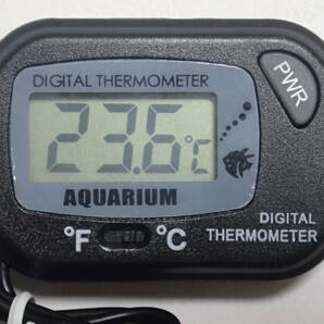 【送料込】デジタル水温計 5個 電池付  温度計 新品 即決  金魚・シュリンプ・メダカ・グッピー水槽の水温管理、爬虫類の温度管理にの画像3