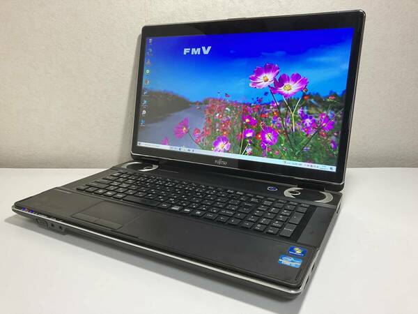 【爆速新SSD512GB☆メモリ8GB☆17.3型ワイド♪】☆富士通 NH77/DD☆最強 Core i7-2630QM☆カメラ/Blu-ray/高解像度☆Windows10