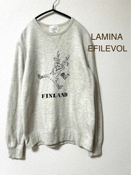 LAMINAラミナ　EFILEVOL エフィレボル FINLAND スウェット