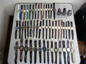 メンズ腕時計 大量 50点 セット まとめ SEIKO/CITIZEN/CASIO/ORIENT/ARMANI EXCHANGE/FOSSIL/GUESS/mila schon/TIMEX 他 インボイス可 0424