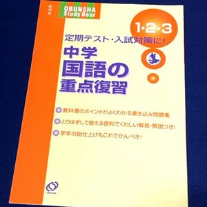 【即決】中学国語の重点復習 定期テスト・入試対策に!/旺文社/B5判48p/回答・解説付き