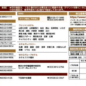 藤田観光 株主優待 日帰り施設ご利用券 ２枚 宿泊５０％割引券 ４枚 2024.09.30 までの画像5