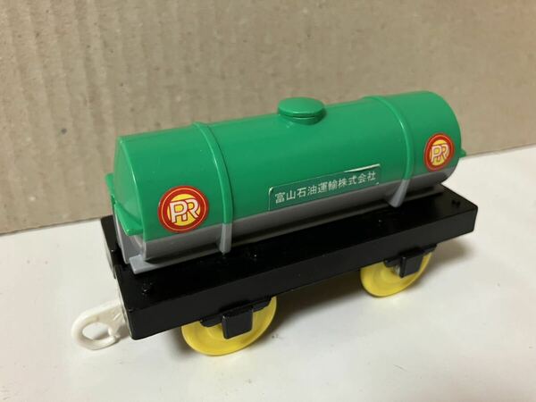 【プラレール】タンク車 富山石油運輸株式会社 緑 貨車