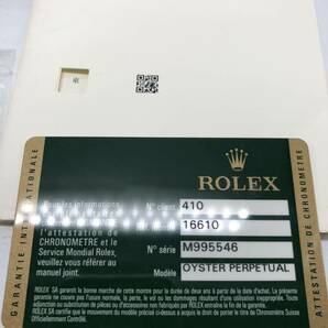 森 ROLEX 空箱 ロレックス タグ 付属品 ベージュカードケース 16610の画像3