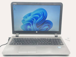 ジャンク／HP PROBOOK 450 G3／ Intel　Corei5-6200U2.3GHZ ／500G ／8G／ 15.6インチ／WIN11