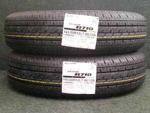 未使用 BRIDGESTONE ブリヂストン 商用バン・小型トラック専用タイヤ ECOPIA R710 145/80R12LT 2023年製 2本