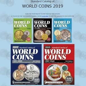  world coin catalog 5 pcs. minute compilation DVD plastic case attaching KM catalog issue sheets number etc. 