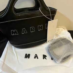 【MARNI】マルニ ショルダーバッグ トロピカリア マイクロ ブラック ハンドバッグ 黒