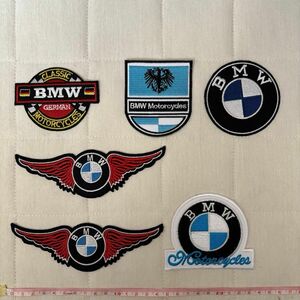 BMWワッペン 刺繍ワッペン アイロンワッペン 6枚 ヴィンテージワッペン