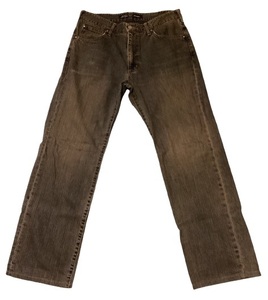 美品 Wrangler ラングラー W04333 USED加工 ストレート デニム パンツ W33