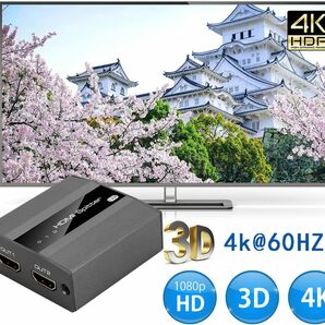 人気 HDMI 分配器 SP902 4K 60Hz スプリッター 2出力 1入力