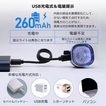 　USB充電式 自転車用テールライト_画像1