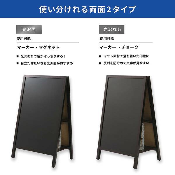 お店の看板に 耐風転倒防止ブラックボードマルチ機能両面ボード 新登場！ ユーザー