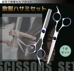 散髪 はさみ ヘアカット すきバサミ プロ用高級シザー ハサミ２本セット