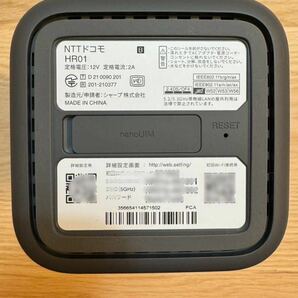 判定◯ 美品 docomo home 5G HR01 Wi-Fiルーター NTTドコモ ダークグレー 送料無料の画像6