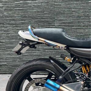 STRIKER WORKS ストライカーワークス チタン グラブバー タンデムバー ヒートカラー ミラーフィニッシュ Z900RS KAWASAKIの画像1