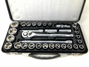 【WORKPRO】ワークプロ　WORKPRO 32-piece 1/2 DR.Socket Set　ソケットレンチセット　工具　ハンドツール【いわき平店】