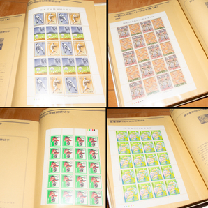 特殊切手 未使用シート 額面37,900円分 解説つきシートブック 1984年版 記念切手 東洲斎写楽の画像10