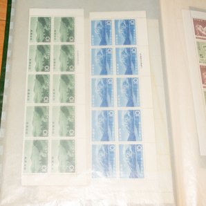 切手 未使用シート シートブック 額面14,440円分 1960〜1970年代 昭和レトロの画像2