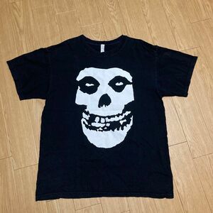 MISFITS Tシャツ 半袖Tシャツ 古着 ブラック 黒 ドクロ バンドTシャツ