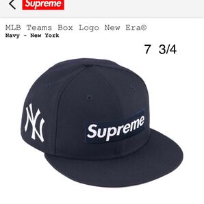 Supreme MLB Teams Box Logo New Era "Navy"シュプリーム ヤンキース