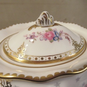 〓1円～Royal Crown Derby ロイヤルクラウンダービー ロイヤルアントワネット カバードシュガー シュガーポット 金彩 ξの画像5