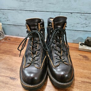 希少 茶芯 Danner Light III ダナーライト3 レザーブーツ ゴアテックス GORE-TEX メンズ US9 ブラック 33222の画像3