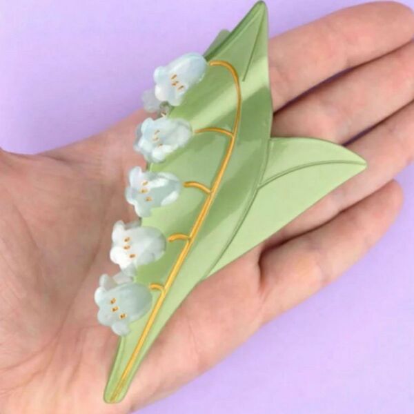 Lily of the Valley Hair Claw ずずらん　ヘアクリップ