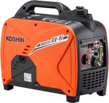 【未開封・新品・保証書有】工進 KOSHIN インバーター 正弦波 発電機 定格出力0.9kVA GV-9i_画像1