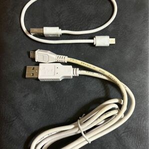 Micro USB Type-B ケーブル2本 充電ケーブル 白 ホワイト
