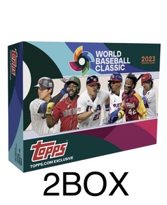 【送料無料】新品未開封 2BOX topps 2023 World Baseball Classic WBC シュリンク付き 大谷 翔平 侍JAPAN ベースボール トレカ