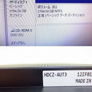 PK16734R★I-O DATA★外付けHDD 3TB★HDCZ-AUT3★USB3.0 動作保証付の画像7