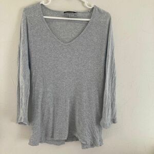 DIESEL 半袖 Sサイズ 七分袖 トップス ワッフル カットソー Tシャツ グレー