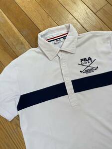 セール即決 1円 fila golf フィラ ゴルフ　イタリア　ポロシャツ M トップス トレーニング ウエア