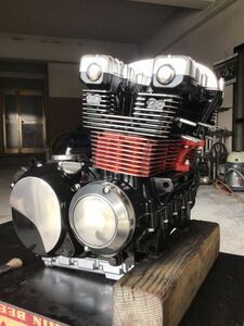 カワサキ ゼファー400 エンジン 本体 当時物 鏡面加工 オーバーホール チューニング Z400FX GPZ400 Z400GP ゼファー400χ 