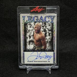 ☆世界5枚限定☆2022 Leaf LEGACY COLLECTION Floyd Mayweather Jr. フロイドメイウェザー jr. 直筆サインカード RIZIN 那須川天心 Auto