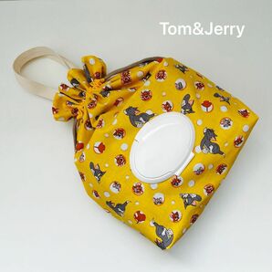 お尻拭き一体型おむつ巾着《TOM&JERRY》