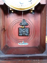 owari clock 尾張時計　振り子時計 掛時計 アンティーク 昭和レトロ ボンボン時計 柱時計_画像5