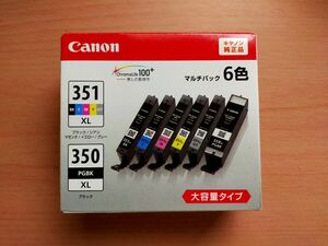 純正 Canon キャノン 大容量 BCI-351XL 350XL 6色