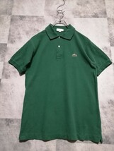 ラコステ CHEMISE LACOSTE 半袖ポロシャツ 3 鹿の子ポロシャツ グリーン L1212_画像1