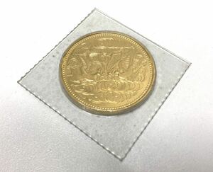 【39624】天皇陛下御在位60年記念貨幣　10万円金貨　K24　20g　大蔵省造幣局