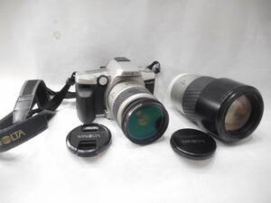 ◇MINOLTA ミノルタ α　Sweet II L　カメラ　レンズ　AF ZOOM 28-80mm 　75-300mm　保管品　箱無し