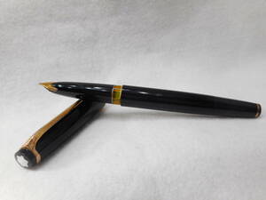 ◇MONTBLANC MEISTERSTUCK No 14 モンブラン マイスターシュテュック 万年筆 ブラック 筆記具 筆記用具 文房具　USED品　箱無し