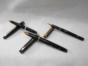 ◇万年筆　おまとめ3点　Sailor 21K　Pilot 18K　Belage 14K　ブラック　筆記具　筆記用具 文房具　USED品　箱無し