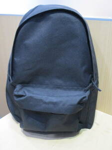 * Muji Ryohin shoulder. charge . lightly make water-repellent rucksack black black light weight backpack nylon USED goods 