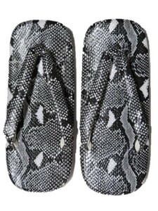 * free shipping * new goods * # all snake two sheets core imitation leather bottom sandals setta LL size #